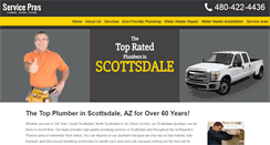 Desktop Screenshot of plumbingscottsdale.net